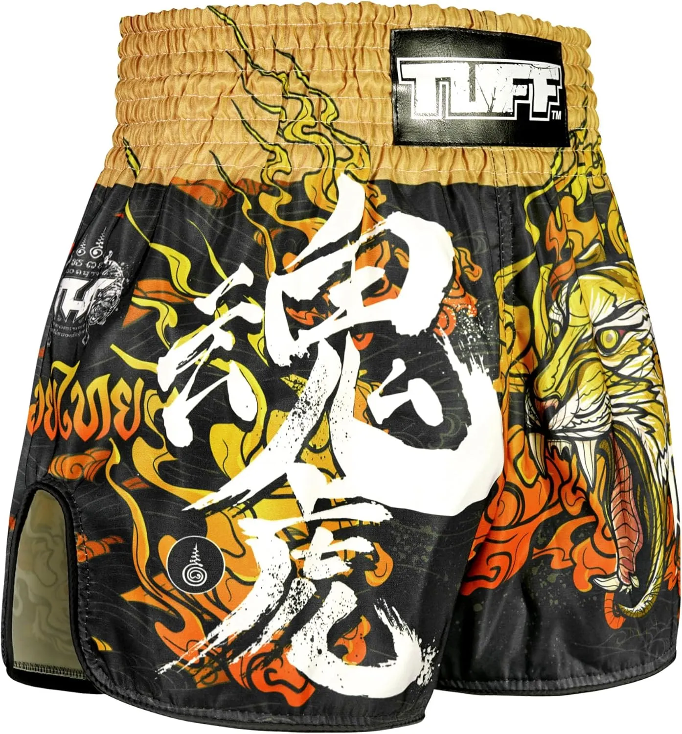 Tuff Sport Muay Thai Boxing Shorts, Retro Styles, Classic Slim Cut, MMA, Kickboxing, Workout Set