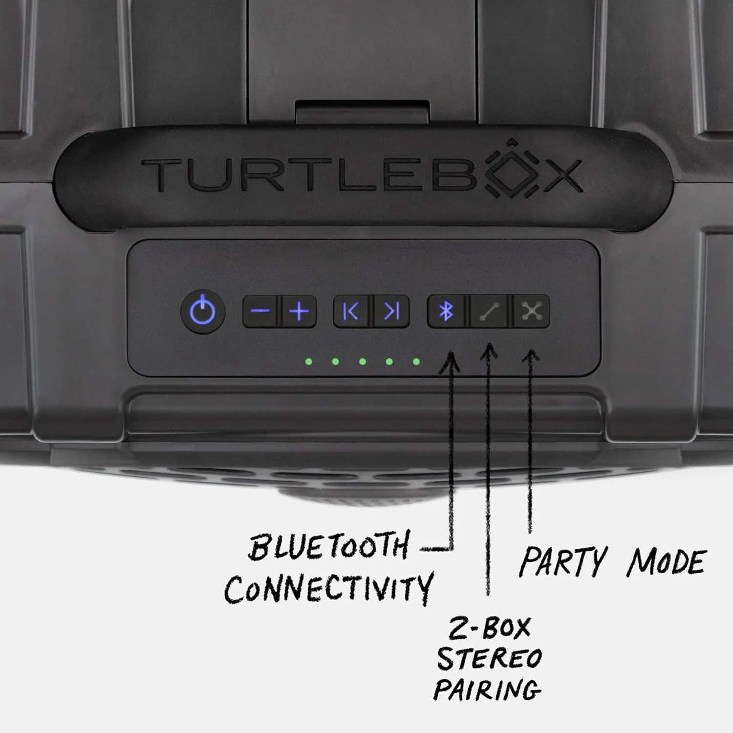 Turtlebox Original Gen 3: Portable Outdoor Bluetooth Speaker – Ultra-Loud (120dB), Waterproof (IP67), Rugged, Impact-Resistant, 3-Day Battery | Party Mode: Unlimited Pairing for Stereo Sound, Gray