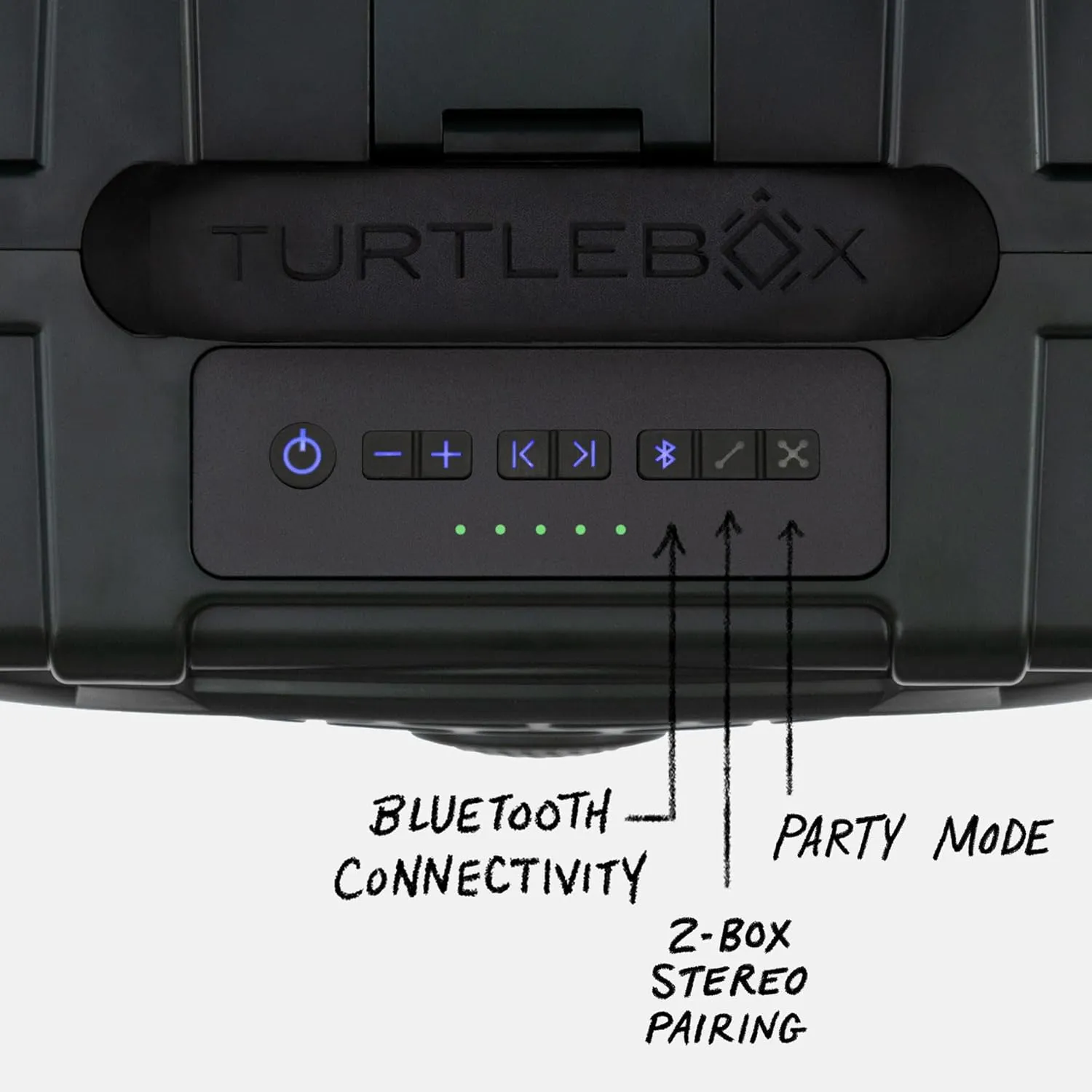 Turtlebox Original Gen 3: Portable Outdoor Bluetooth Speaker – Ultra-Loud (120dB), Waterproof (IP67), Rugged, Impact-Resistant, 3-Day Battery | Party Mode: Unlimited Pairing for Stereo Sound, Green