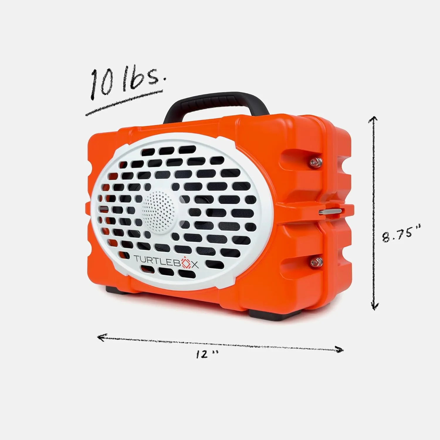 Turtlebox Original Gen 3: Portable Outdoor Bluetooth Speaker – Ultra-Loud (120dB), Waterproof (IP67), Rugged, Impact-Resistant, 3-Day Battery | Party Mode: Unlimited Pairing Stereo, Orange/Camo