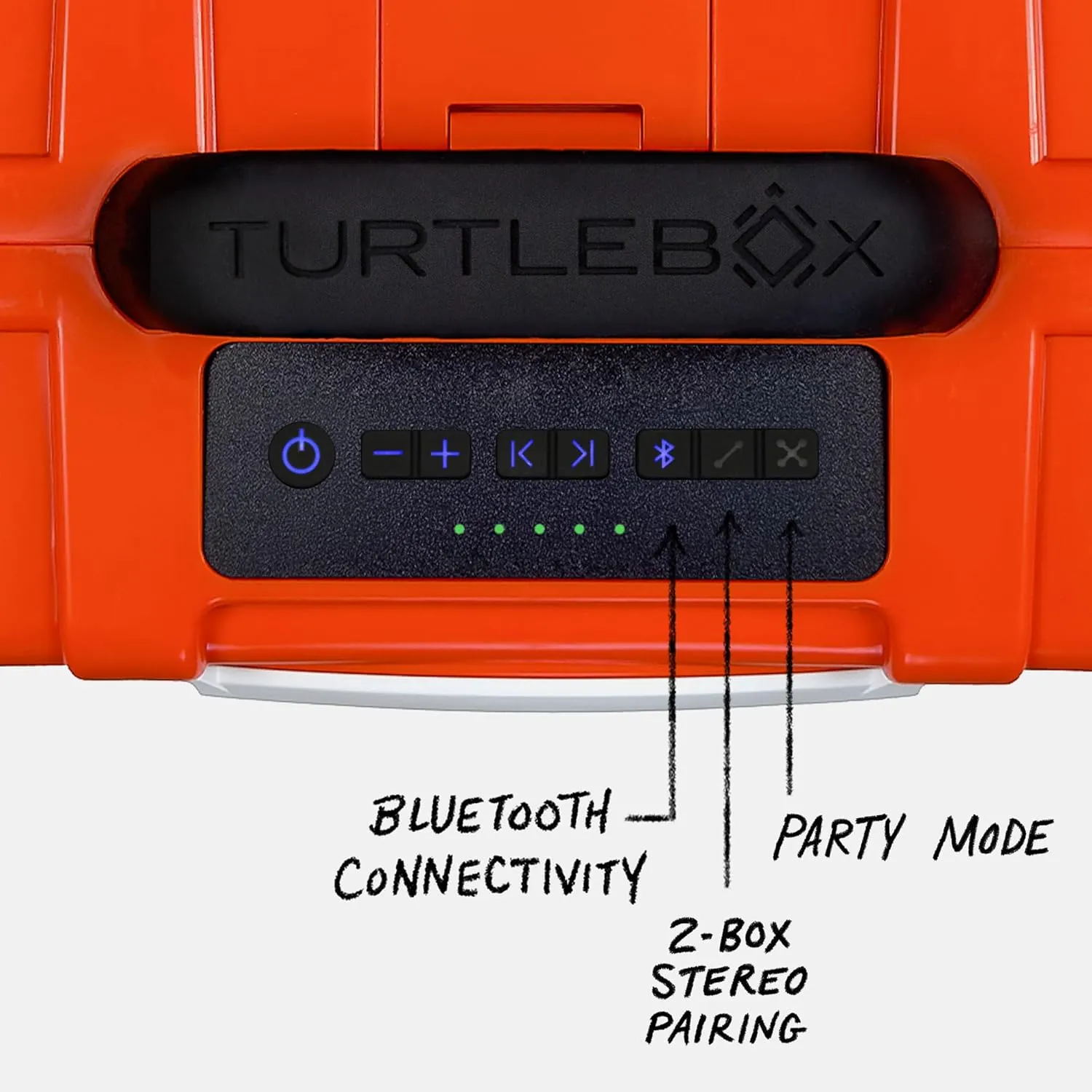 Turtlebox Original Gen 3: Portable Outdoor Bluetooth Speaker – Ultra-Loud (120dB), Waterproof (IP67), Rugged, Impact-Resistant, 3-Day Battery | Party Mode: Unlimited Pairing Stereo, Orange/Camo