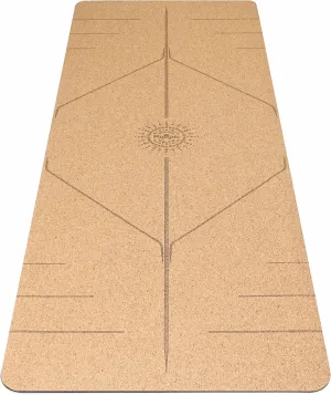 Ultimate Cork Yoga Mat – Non-Slip Ultra-Premium Cork | Thicker, Longer & Wider for Extra Comfort | 100% Natural Grip & Eco Friendly | Optional Alignment Lines | For Yoga, Bikram & Hot Yoga