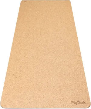 Ultimate Cork Yoga Mat – Non-Slip Ultra-Premium Cork | Thicker, Longer & Wider for Extra Comfort | 100% Natural Grip & Eco Friendly | Optional Alignment Lines | For Yoga, Bikram & Hot Yoga