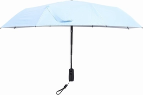 Umbrella With Fan, UPF 50 Rain Umbrella USB Rechargeable Sun Cooling Umbrella With Built In Fan Small Personal Fan Sun Umbrella For Chair Folding Compact Umbrella For Hot Day