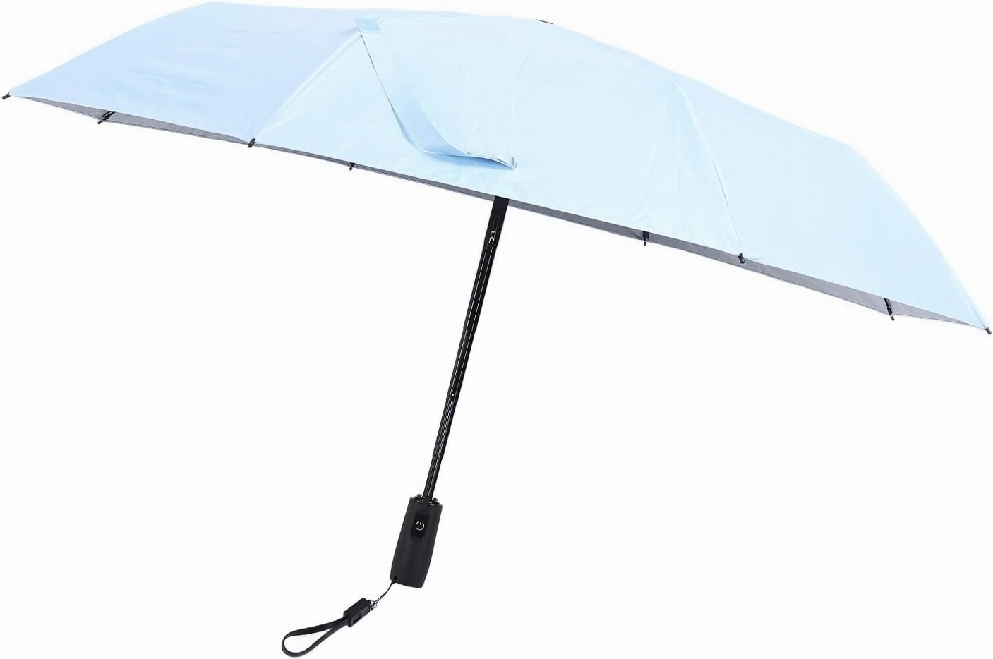 Umbrella With Fan, UPF 50 Rain Umbrella USB Rechargeable Sun Cooling Umbrella With Built In Fan Small Personal Fan Sun Umbrella For Chair Folding Compact Umbrella For Hot Day