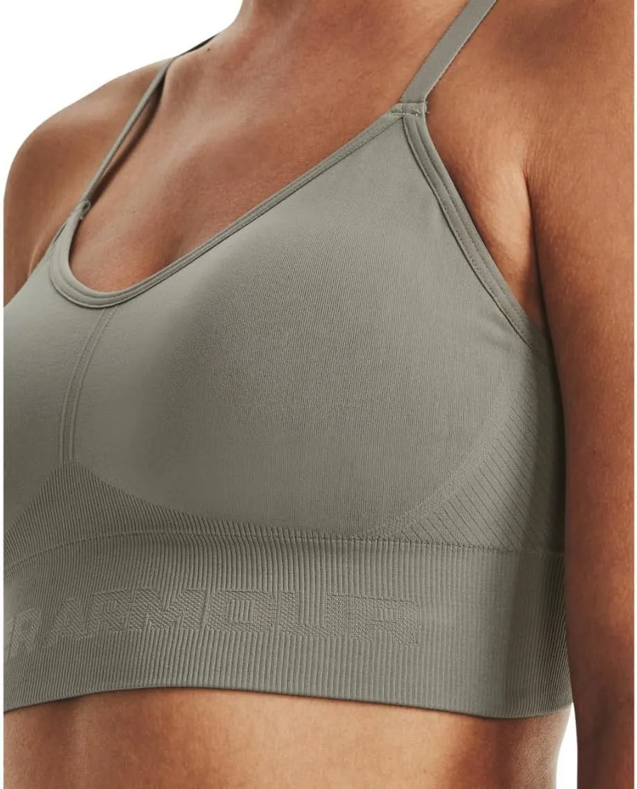 Under Armour Train Seamless Low Impact Bra for Women - Pure Polyester Construction - Sweat-Wicking Fabric