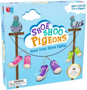 University Games, Shoe Shoo Pigeons! Game, Send Your Shoes Flying! A Fun Board Game for Ages 6 