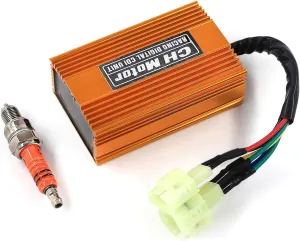 Upgrade Racing Tuning DC Cdi Box 6pin   Spark Plug for GY6 125cc 150cc 250cc 4 stroke 152QMI/157QMJ Engine, Moped Scooter ATV Go Kart No Rev Limit