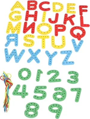 Uppercase Lacing Alphabet, 26 Letters Learning Must Haves, Teacher and Home School Supplies, Alphabet String Letter for Kids, Back to School Supplies