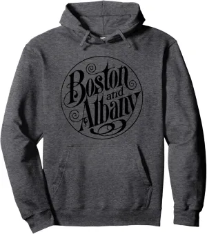 Vintage Boston and Albany Train Railroad Pullover Hoodie
