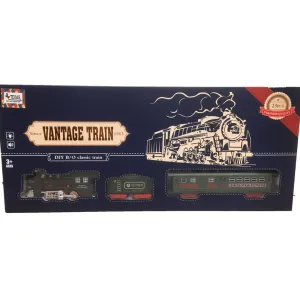 Vintage Classic Train Set with Tracks and Accessories