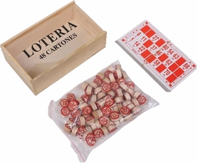 Vintage Bingo Board Game, Russian Lotto Bingo Game Set Includes 48 Bingo Number Cards, 90 Chess Wooden Storage Box, Classic Bingo Cards Bingo Game Wooden Bingo Set for Kids & Adults