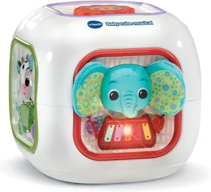 VTech - Baby Musical Cube, Interactive and Musical Activity Cube, Musical Animals, Instruments, Classical Music and Rhymes, Fine Motor Skills Game, Baby Gift from 6 Months