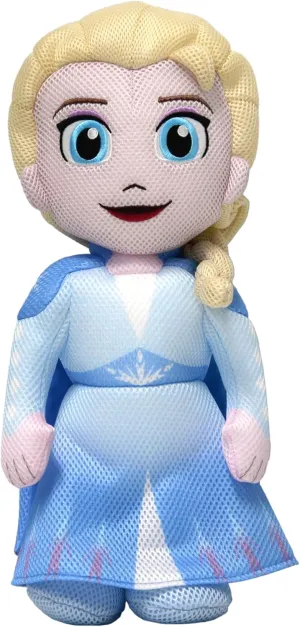 Wahu Aqua Pals Disney Classic Elsa Plush Water Toy for Kids Ages 2 , Fast-Drying Waterproof Plush Doll Toy for Pool and Bathtub, Medium, Blue/White, 16"