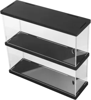 Wakauto Acrylic Action Figures Display Case Clear Model Showcase for Collectibles Storage for Statues Figurines and Souvenirs Capacity Box