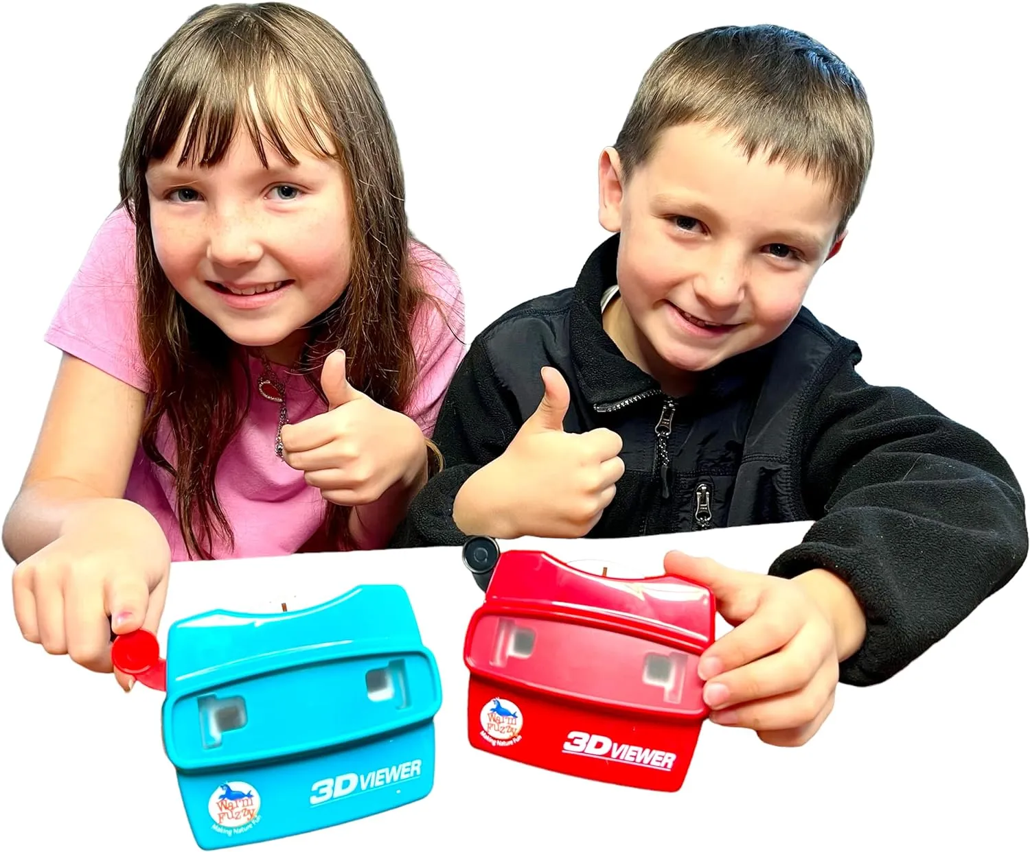 Warm Fuzzy 3D Viewfinder (Farm) - Kids & Adults Classic Slide Viewer, 3D Reel Viewer, Retro Vintage Toys with 3 Reels - 21 High Definition 3D Images