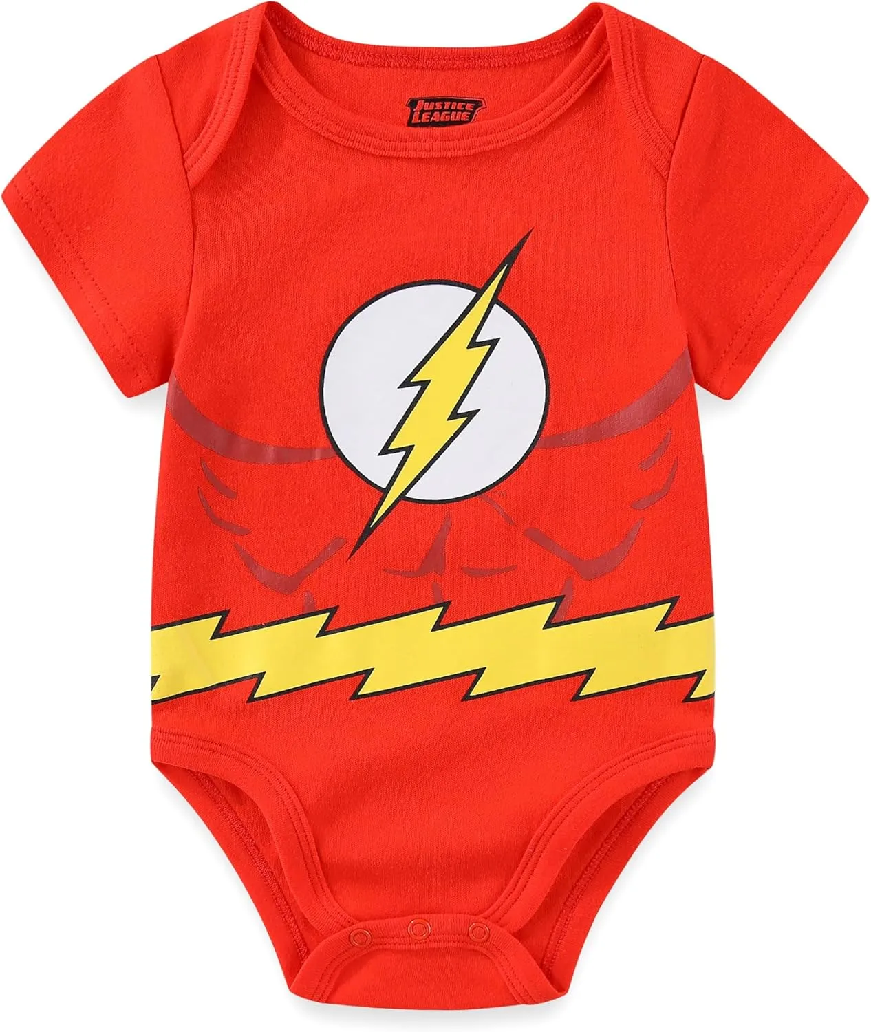 WARNER BROS Justice League Batman, Superman, Flash, Aquaman and Green Lantern Baby Boys 5 Pack Creepers for Infants