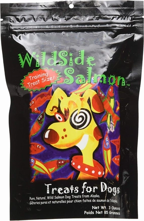 WildSide Salmon - Wild Alaskan Freeze Dried Salmon Treats for Dogs, 3 oz (3 Pack)