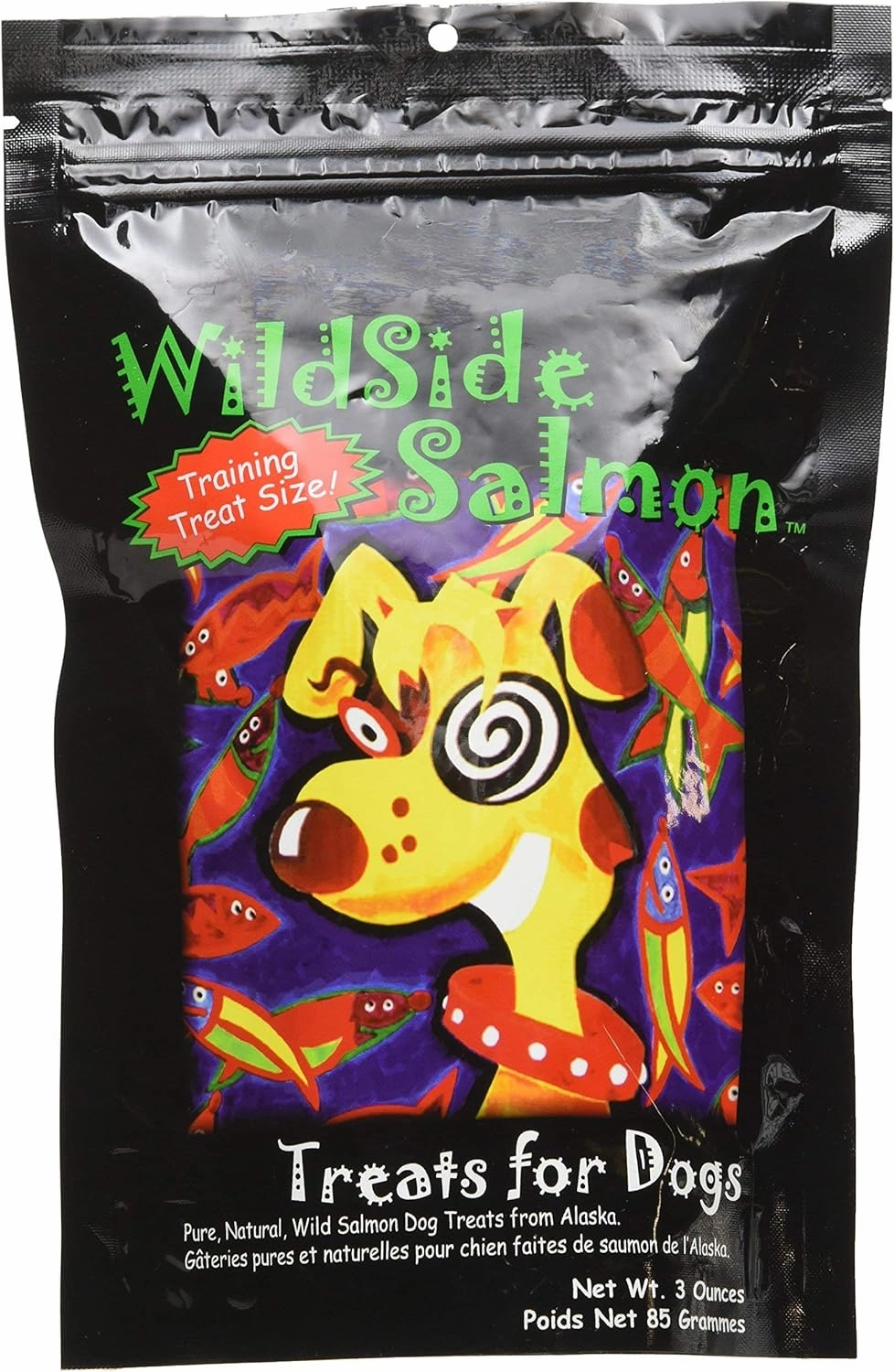 WildSide Salmon - Wild Alaskan Freeze Dried Salmon Treats for Dogs, 3 oz (3 Pack)