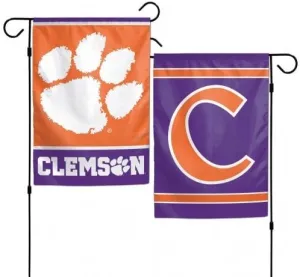 WinCraft Clemson Tigers 12"x18" Garden Flag - Purple Orange