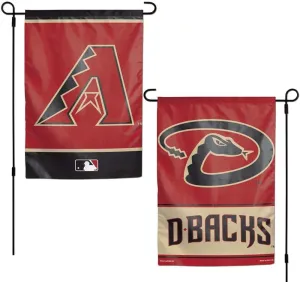 Wincraft MLB Arizona Diamondbacks Flag12x18 Garden Style 2 Sided Flag, Team Colors, One Size