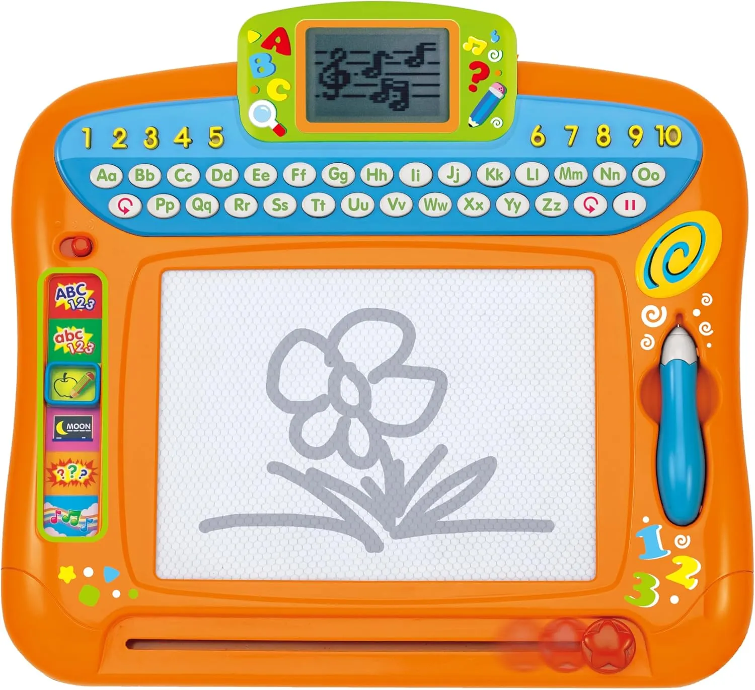 winfun Write 'n Draw Learning Board – Interactive Educational Toy for Toddlers, LCD Screen, 6 Learning Modes, Numbers, Letters, Music & More, Ideal for Ages 24 Months 