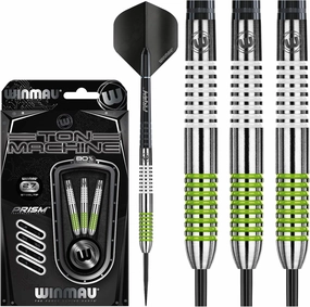 WINMAU Ton Machine 27 g Professional Tungsten Steeltip Darts Set with Flights and Shafts