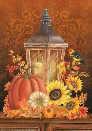 Wooden Puzzles for Adults 500 Pieces - Funny Jigsaw Puzzle Fall Lantern Pumpkins Sunflower Interactive Jigsaw Puzzle Wooden Puzzles,Gifts for Family and Friends Family Toys,Stress Reduction Games