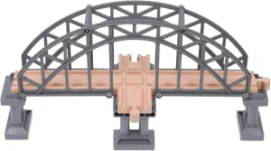 Wooden Train Track Accessory Educational Toy for Boys and Girls Model Train Set Bridge Accessory