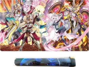 Ygo Playmat Rubber Mat Duel Mat Gaming Competition Pad Card Binder Deck 23.6x13.7in (Centurion No Zones)