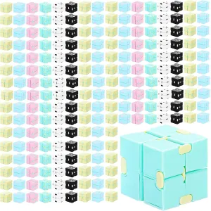 Yilloog 102 Pcs Infinity Cube Bulk - Mini Blocks Party Favors Stress & Anxiety Relief Infinity Desk Cube for Kids Valentine's Day Christmas Gift Toy