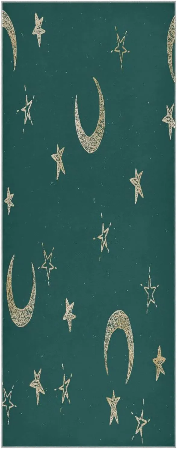 Yoga Towel Christmas Pattern Hot Yoga Mat Towel with Grip Dots Sweat Absorbent Non-Slip for Hot Yoga, 24" x72",Soft Yoga Blankets with Travel Bag,Pilates and Workout