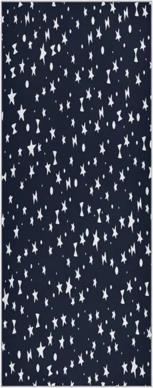Yoga Towel Star and Bow Knot Hot Yoga Mat Towel with Grip Dots Sweat Absorbent Non-Slip for Hot Yoga, 24" x72",Soft Yoga Blankets with Travel Bag,Pilates and Workout