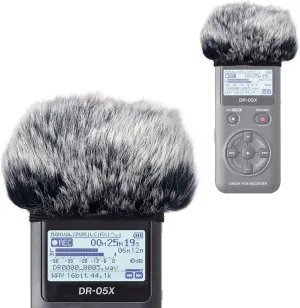 YOUSHARES DR05X Windscreen Muff for Tascam DR-05X DR-05 Portable Recorders, DR05X Mic Deadcat Windshield Windscreen Artificial Fur Wind Screen