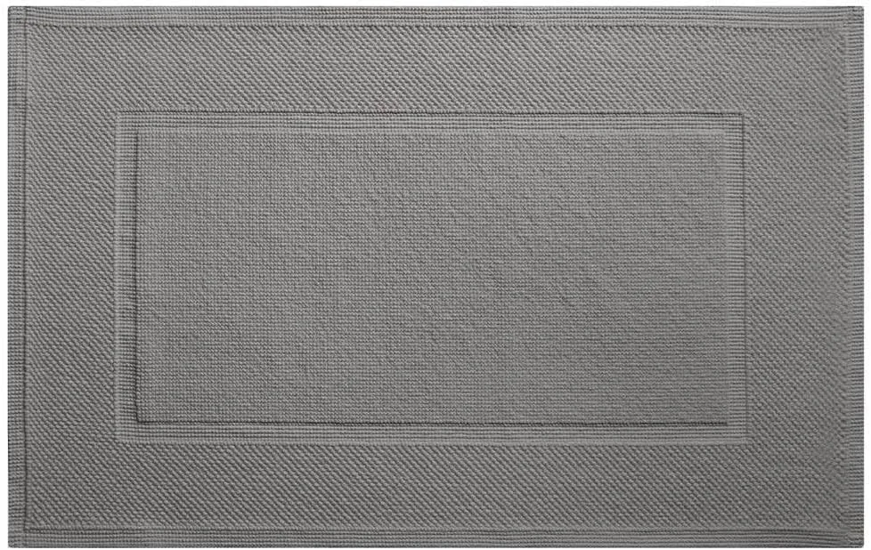 Yves Delorme Eden Platine (Platinum Grey) Bath Mat | Cotton | Luxury Mat from Portugal