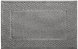 Yves Delorme Eden Platine (Platinum Grey) Bath Mat | Cotton | Luxury Mat from Portugal