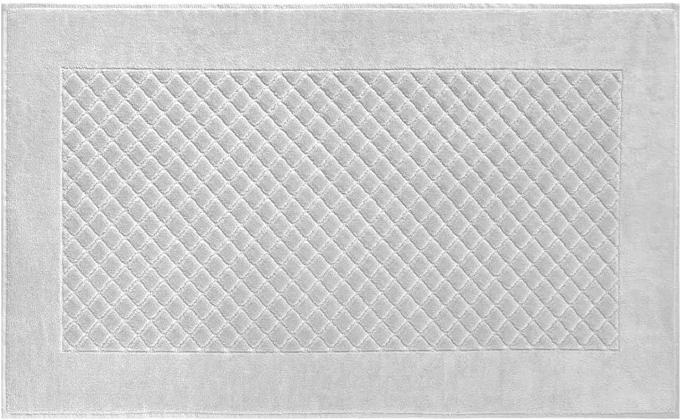 Yves Delorme Etoile Silver (Light Grey) Bath Mat | Cotton | Luxury Mat from Portugal