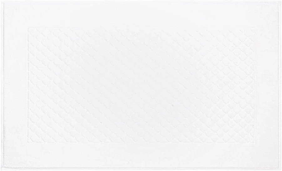 Yves Delorme Etoile Blanc Bath Mat | Cotton | Luxury Mat from Portugal