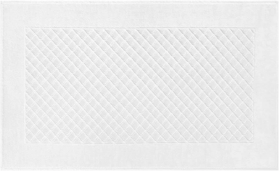 Yves Delorme Etoile Blanc Bath Mat | Cotton | Luxury Mat from Portugal