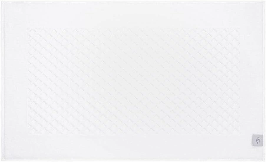 Yves Delorme Etoile Blanc Bath Mat | Cotton | Luxury Mat from Portugal