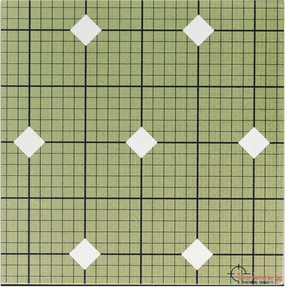 Zeroing Thermal Targets with Diamonds - 5 Pack - Passive Range Targets for Shooting Rifle - No Tilting Required - Extra-Bright Thermal Squares for Outdoor Range