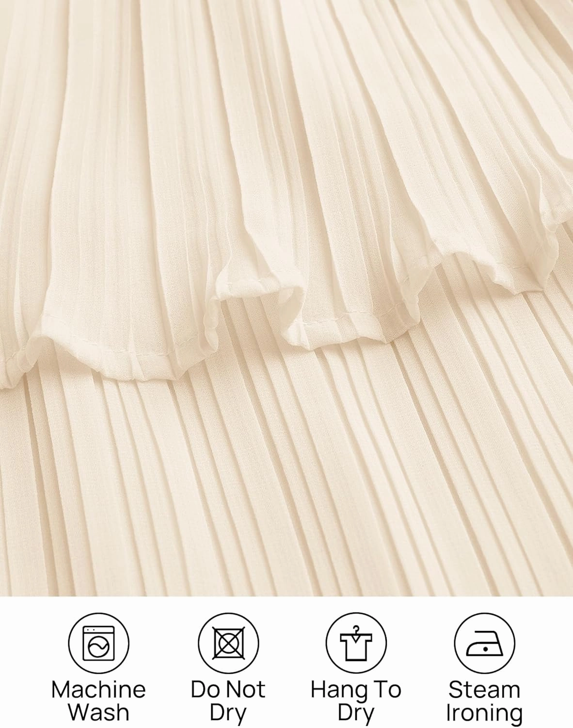 ZESICA Women's 2025 Long Sleeve Crew Neck Ruffle Tiered Layered Chiffon Flowy Swing 2025 Long Midi Dress